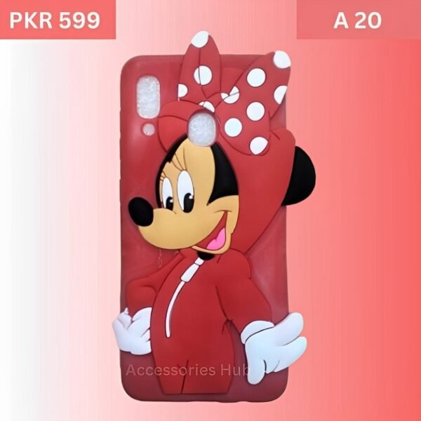 450537362_122125677194301521_3244627542397721463_n (1) Samsung Galaxy A20 Minnie Mouse Back Cover Fancy Slim Soft Full Protective