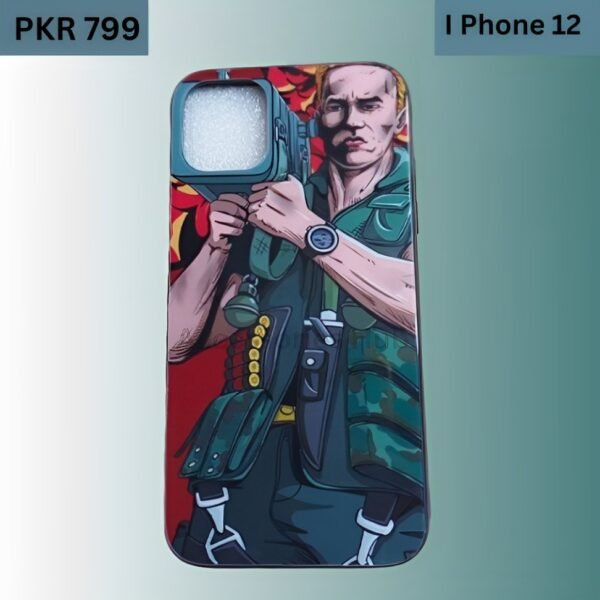 iPhone 12 Case Arnold Schwarzenegger With Rocket Launcher