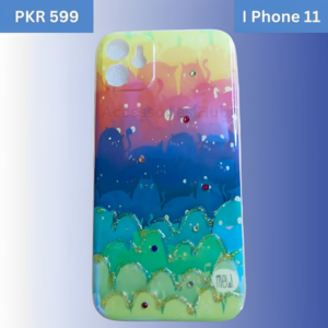 Copy of Kids Hub (38) Rainbow Gradient Art iPhone 11 Case