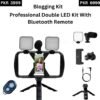 Blogging Kit, Professional Double LED Kit With Bluetooth Remote