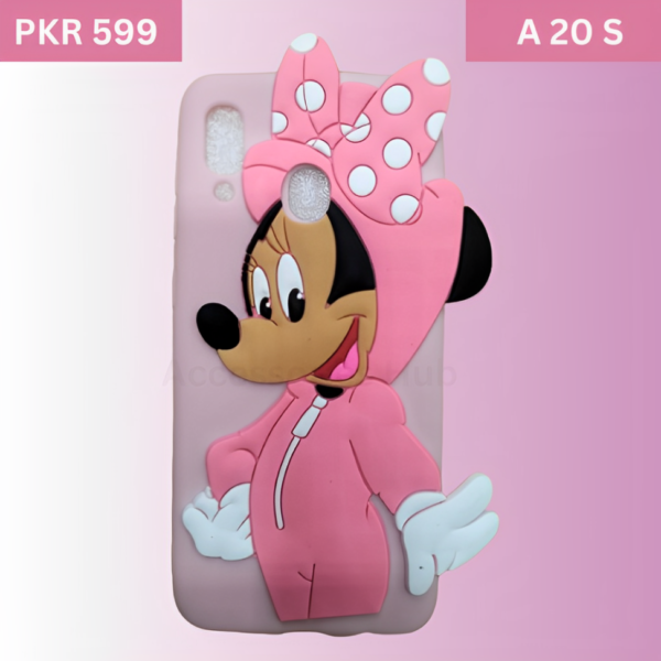 a20s (3) Samsung Galaxy A20S Minnie Mouse Back Cover Fancy Slim Soft Full Protective