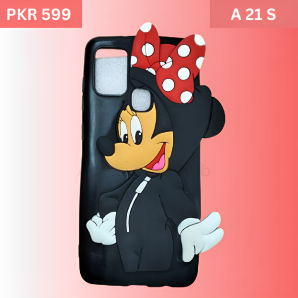 a21s (1) Samsung Galaxy A21S Minnie Mouse Back Cover Fancy Slim Soft Full Protective