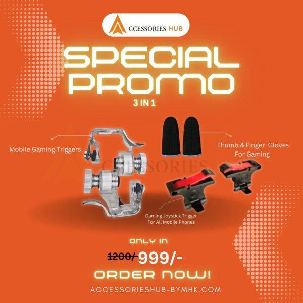 Mobile Gaming Triggers + Finger Gloves 3 IN 1 DEAL