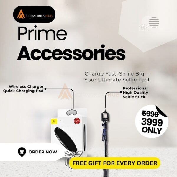 Wireless Charger Pad + High Quality Selfie Stick 2-IN-1 DEAL